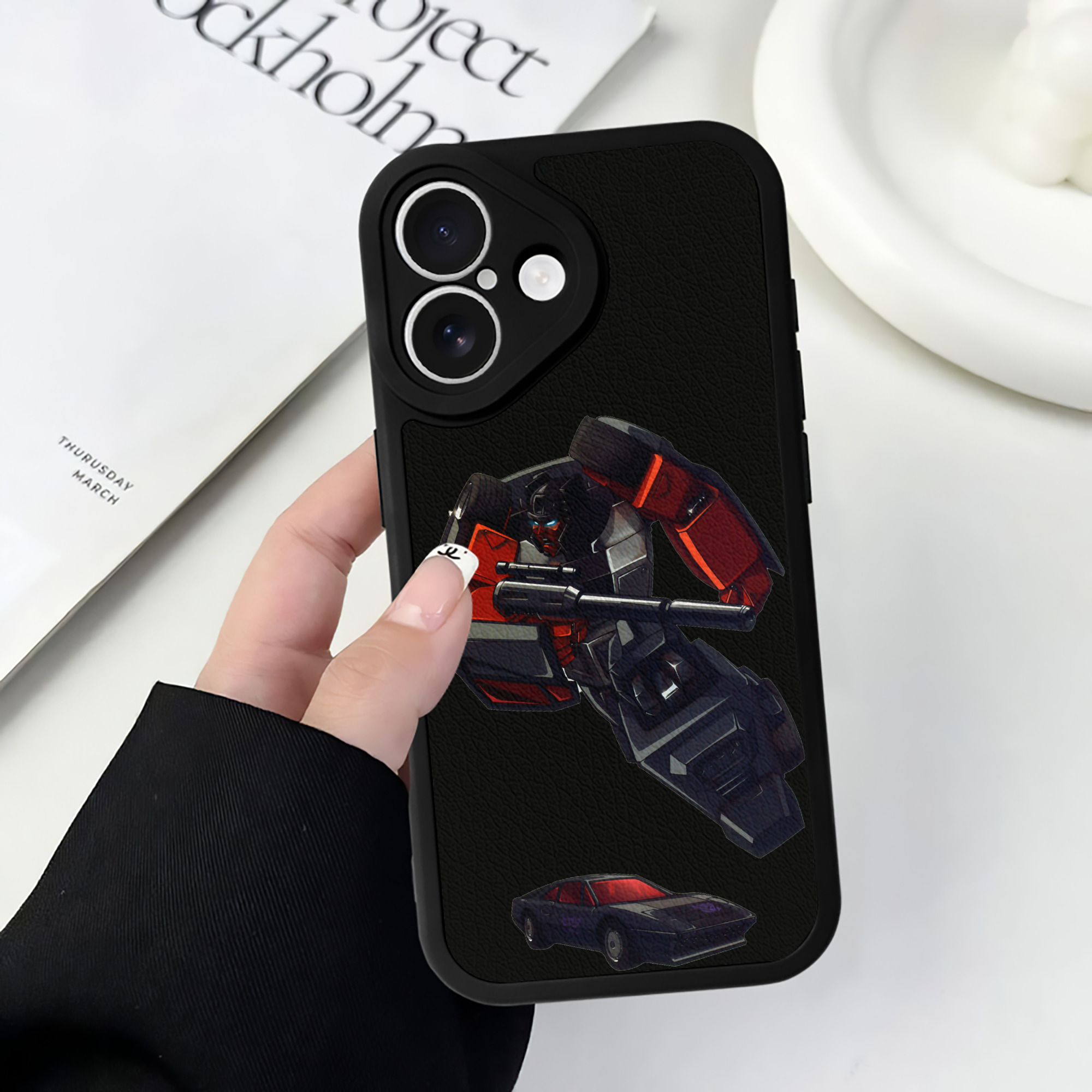 （画像用）  【iPhone 16シリーズ対応】シリコンスマホケース（レザー調） 材質：シリコン